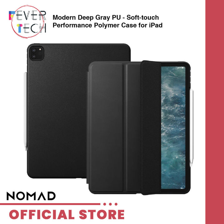NOMAD Modern Deep Gray PU Soft-touch Performance Polymer Case