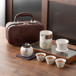 Portable Travel Teapot Set Tea Fine Gift For Father for Boy friend for business gift Ceramic