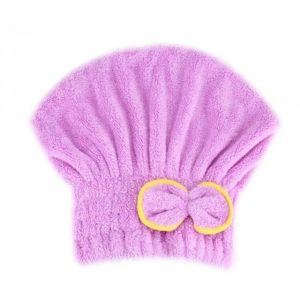 Microfiber Hair Towel Quick Drying Super Absorbent Wrapped Turban Shower Cap Head Wrap Drying Towel COD