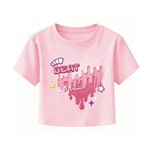 Cute Frayed Star Front-Button Denim Skort Street Style Outfit Casual Palda Short Skort for 5 to 12 Years Old Kids Girls