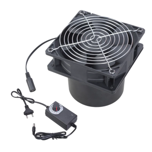 Exhaust Fan 120mm 12V 2.7A Air Exhaust Extractor Fan Kit for Soldering Exhaust Blower with Speed Control For Heating