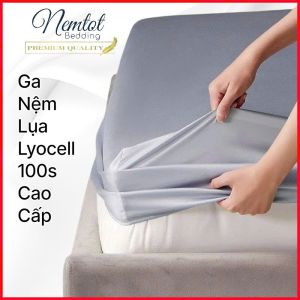 🌊LỤA LYOCELL 100S🌊Ga Nệm Lụa Mềm Cao Cấp - Sợi Dệt Từ Gỗ Cây Thiên Nhiên Nằm Mát - Nemtot Bedding