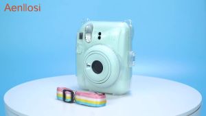Clear Camera Case for Fujifilm Instax12 Instant Film Camera Case with Films Pocket Pouch for Storing 10PCS Photos(Case Only)