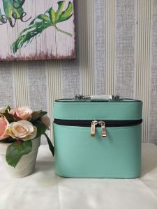 Pouch Makeup basic Ocean green/ tas kosmetik/ makeup box