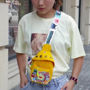 Tas Selempang Wanita Korea Remaja Kekinian Jimin Edition Messenger Cute Printed Bag Tas Canvas Kualitas Import Premium - SKB1E