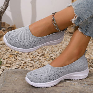 plus Size Womens Shoes 2025 Autumn womens casual slip-on shoes mom shoes foreign trade shoes TEMU