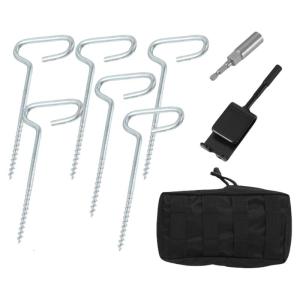 9pack Sand Pegs Durability Tent Nails Multipurpose Tent Anchors Heavy Type Pegs Outdoor Tent Accessories