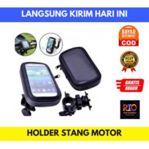 Phone Holder Stang Motor Sepeda Waterproof Universal Mount HP Ukuran Standart