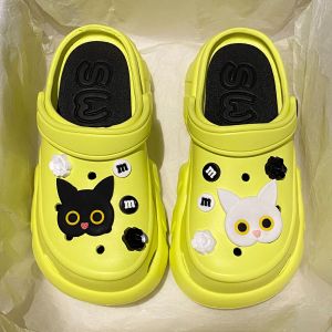 [Free Shipping] EVA Thick-Soled Clogs Sporty And Trendy Breathable Height-Increasing Suitable For Everyday Wear Summer Durable Lightweight And Ideal For Indoor Use As Slippers For Women