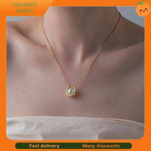 ❣️❣️❣️ Stainless Steel New Charm U-shape Pearl Pendant Necklace Earrings For Women Bride Chokers Non-fading Jewelry Gift