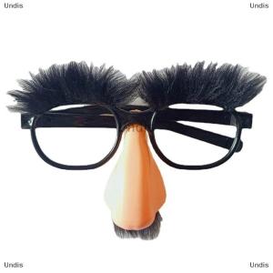 [COD] Undis Halloween Disguise Glasses And Mustache Funny Adult Big Nose Festival Supplies