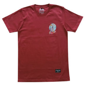 Anyway Kaos Pendek "Beach" Maroon 565