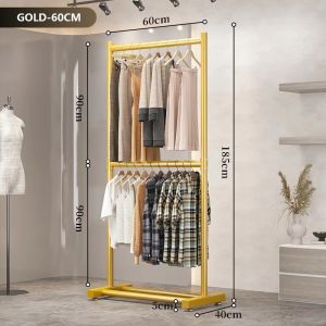Double Layer Clothes Hanger ALL Metal Drying Rack Stainless Steel Sampayan Clothes Rack Organizers Hanger for Clothes Rack Stand