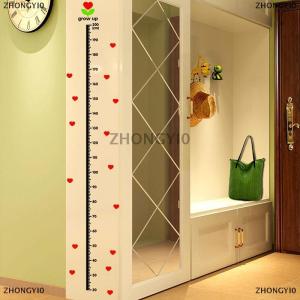 [COD] ZHONGYI0 heart wall sticker baby growth chart under sea animal height measure decal