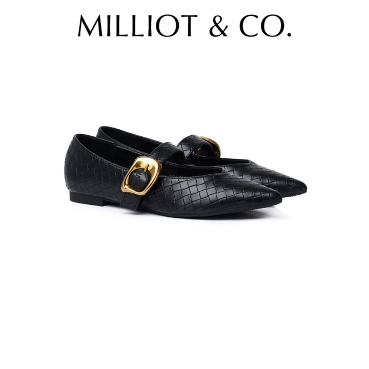 Milliot Co Shanzey Chucky Buckle Ballerina Flats Lazada