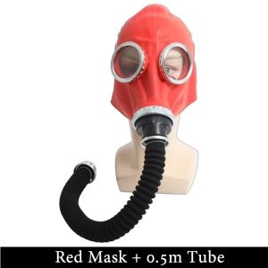 Creative Natural Rubber Mask Red/Black Full Head Gas Mask Painting Spray Pesticide Chemical Prevention Respirator Mask Halloween2026