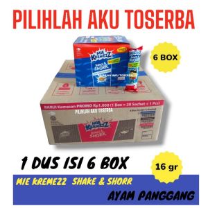 Mie Kremezz Shake & SHORR Rasa AYAM PANGGANG BOX - ( HARGA 1 DUS )