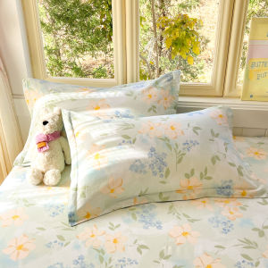 【Super low price】Double Sided Florals 100% Cotton Pillowcases for Pillow Soft Skin Friendly Printed Cushion Cover 48x74cm Home Pillow Cases 2pcs