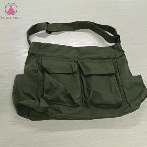 [NEW] Women Vintage Canvas Large Shoulder Bags Female Casual Solid Color Handbags