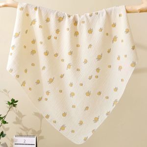 Swaddle Blanket For New Born Baby Infant Cotton 80x80cm For Baby Soft Breathable Baby Bath Towel Newborn Absorb Water Summer Thin Style