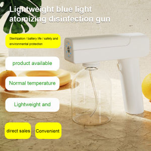 Free Gift 1500MAh Handheld Wireless Nano Ultraviolet Disinfection Sprayer with Touch Screen Charging Adjustable Power Display Anti-clogging Nozzle for Humidification and Sterilization