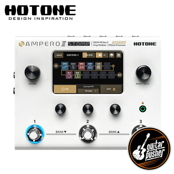 Hotone MP-300 Ampero II Stomp Amp Modeler & Multi-Effects Processor