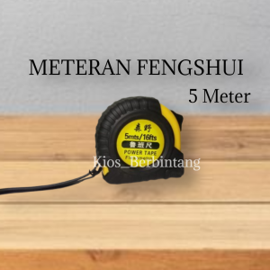 Meteran Fengshui 5 Meter Meteran Roll Karet Fengshui China