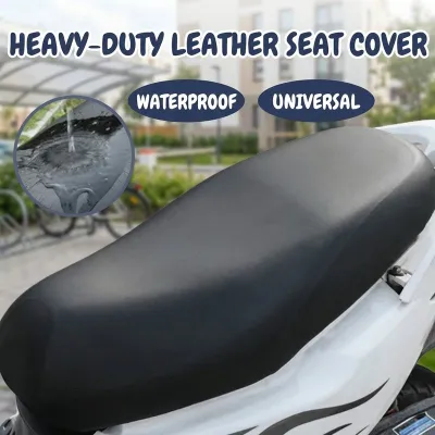 Universal motorcycle seat cover electric bike seat cover matibay waterproof sun resistant elastic fit plush backing