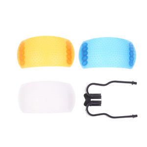 💞【Special price】💖Muya 1 2set Diffuser Cover For DSLR Camera Diffuser Cover 3 Color 3 In 1 Up Flash Diffuser Cover For DSLR SLR Cameras