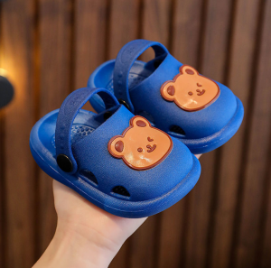 Sandal Anak Anak Sol Lembut Gambar Kartun Beruang Bear Lucu Non-slip Cocok untuk anak laki-laki dan perempuan import / Sendal Selop Sepatu Anak Cewek Cowok Ringan Enak Dipakai Karet / Sandal Bayi
