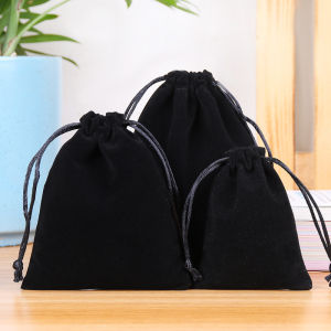5/10 PC Velvet Cloth Drawstring Bags Jewelry Pouches for Christmas Wedding Gift Candy Bags