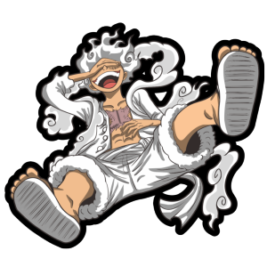 Stiker Luffy Anime Hologram Bijian Luffy Saitama Gojo Zenitsu Mikey dll