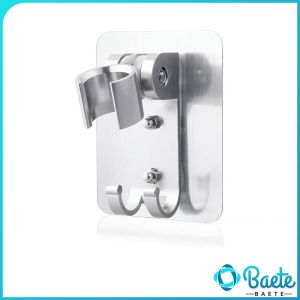 Baete Shower Head Holder Adjustable Shower Rack Wall Mounted No Punching Bathroom Accessory