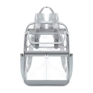 NEXASHOP Large Capacity Transparent Backpack Luxury Designer Versatile Waterproof Shoulders Bag Fashion Visible Backpacks Outdoor Sports