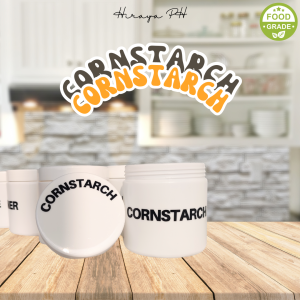 Hiraya Ph Pantry Canister 500ml with Waterproof Labels Food Grade Plastic Kitchen Garapon Airtight Jar No Leak Organizer