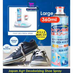 Shoes Spray Socks Deodorant Spray Antibacterial Kasut Anti Bau Odor Spray Smell Remover Mattress Cleaner