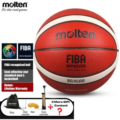 M.O.L.T.E.N No. 7 Basketball BG4500 Basketball Federation FIBA Recognized PU Composite Leather Gameball