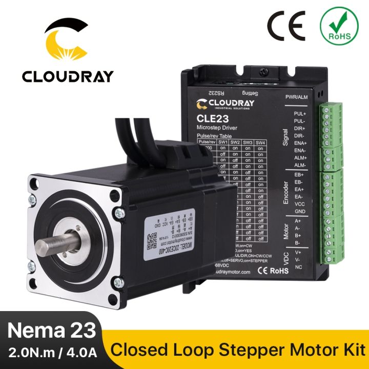 {RUIO} Cloudray Nema 23 Stepper Motor พร้อม2.0N Encoder M Closed Loop ...