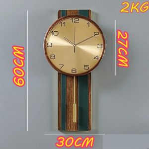 Sacesr Table Clocks Metal Pendulum Silent Non-ticking Dust-proof Low Power Desk Clocks Simplicity Art Nordic Light Luxury Home Decor R7Q2P