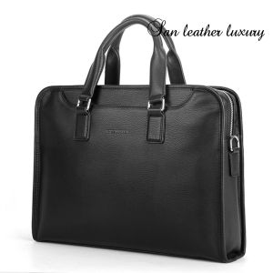 Cặp Văn Phòng - Cặp Da Công Sở Cao Cấp PUANDA 7306 Chất liệu Da Cao Cấp Đựng Laptop 15inhChống nướcVệ sinh dễ dàng