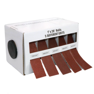 Sandpaper Dry Sanding Emery Strips Stretchable Sandpaper Wrap Strips Dispenser Cloth 4/5/6 Grits