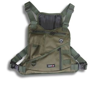 Tas Ashley Akhtar - Tas Dada chest bag bahan D300 Premium 3 Ruang dengan Lubang Headset