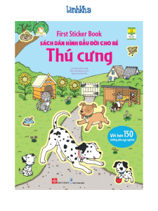 Sách Dán Hình Đầu Đời Cho Bé - Thú Cưng - First Sticker Book - Đinh Tị