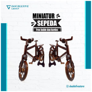 KERAJINAN MURAH  Kerajinan Miniatur [SEPEDA] Kayu Jati- Hiasan Pajangan Dekorasi Rumah - Dekorasi Ruang Tamu - Dekorasi Ruang Kerja