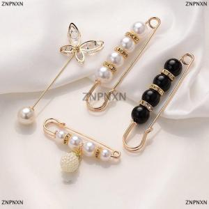 [COD] ZNPNXN 3 Pcs Womens Clothing Brooch Set Rhinestone Brooches for Women Lapel Pin Tightening Waist Pin Diy Accessories