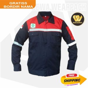 WEARPACK SAFETY KEMEJA ATASAN WARNA DONGKER MERAH