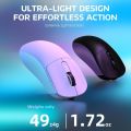 ATTACK SHARK X3 Lightweight Wireless Gaming Mouse with Tri-Mode 2.4G/USB-C Wired/Bluetooth,26K DPI, PAW3395 Optical Sensor,Kailh GM8.0 Switch,5 programmable Buttons for PC/Win/(White). 