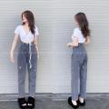 ♧  Quần jean bagy nữ quần bagy nữ ống suông lưng cạp cao chất dày jean dày dặn PLQ163-SHOP PHUONG LYNH. 