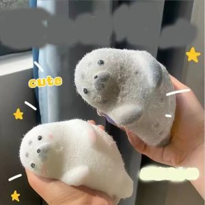 EAURA Realistic Seal Simulation Seal Squishy Toys Slow Rebound Super Soft Simulation Seal Pinch Toy Gift Toy TPR Reduce Pressure Toys Office Toy