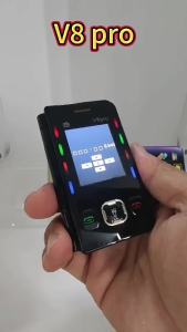 Dual screen folding flip function machine 2G elderly foreign language mobile phone large button flashlight